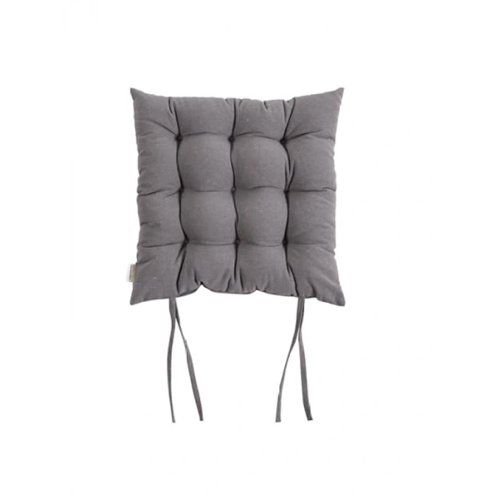 Gri Renkli 50x50 cm Sandalye Minderi