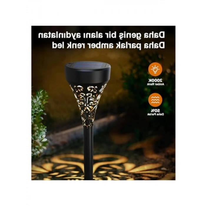 Güneş Enerjili Bahçe Aydınlatma - 6 Adet Set