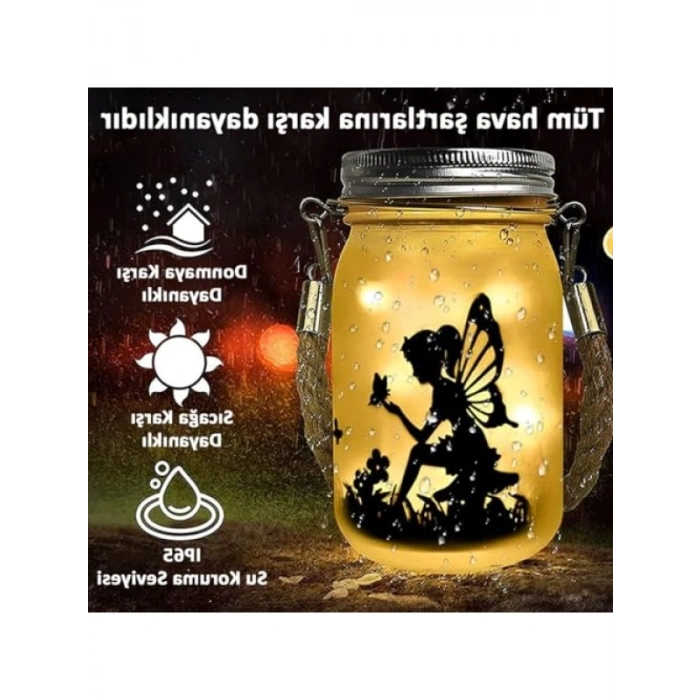Güneş Enerjili Dekoratif LED Bahçe Feneri - Askılı Model