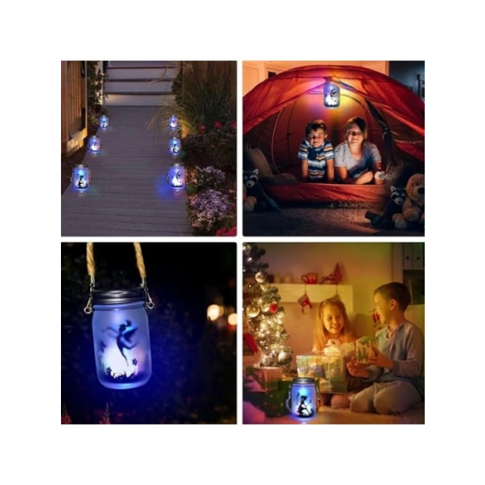Güneş Enerjili Dekoratif LED Fener, Bahçe İçin