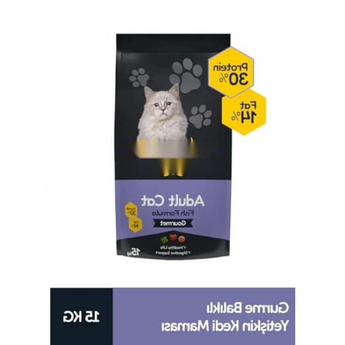 Gurme Yetişkin Kedi Maması 15kg, Balık ve Tavuk