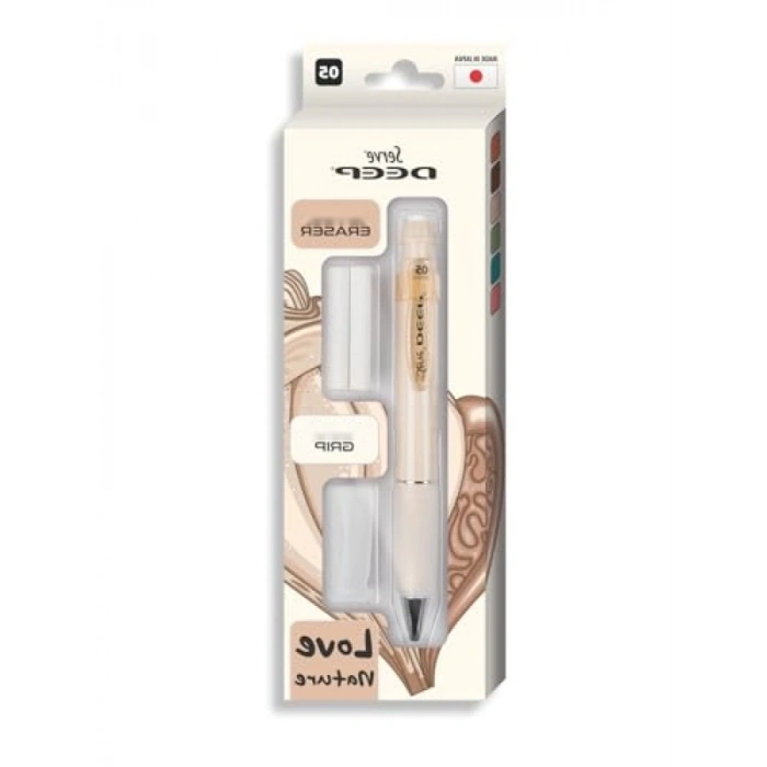 Güvenli Kullanım İçin Ergonomik Grip ve Yedek Silgi Seti - 0,5 mm
