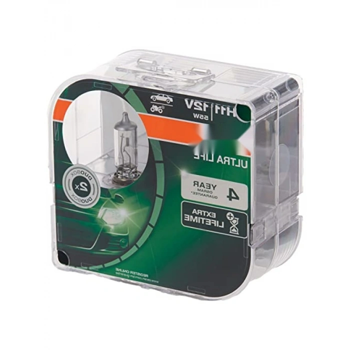 H11 12V 55W Uzun Huzme Far Ampul Seti (İkili)