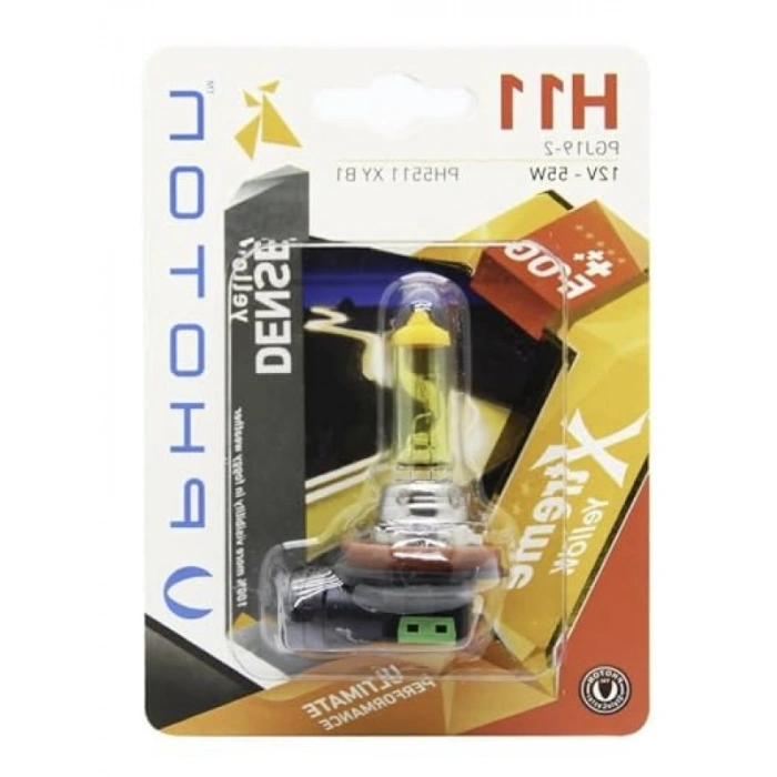 H11 Tipi Yüksek Performanslı Civciv Sarısı Far Ampulü (12V - 55W)
