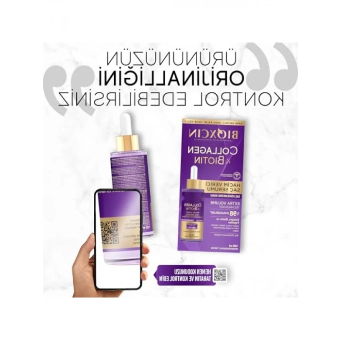 Hacimlendirici Saç Serumu - Kolajen, Biotin ve Bitkisel Bileşenler İçerir - 100 ml