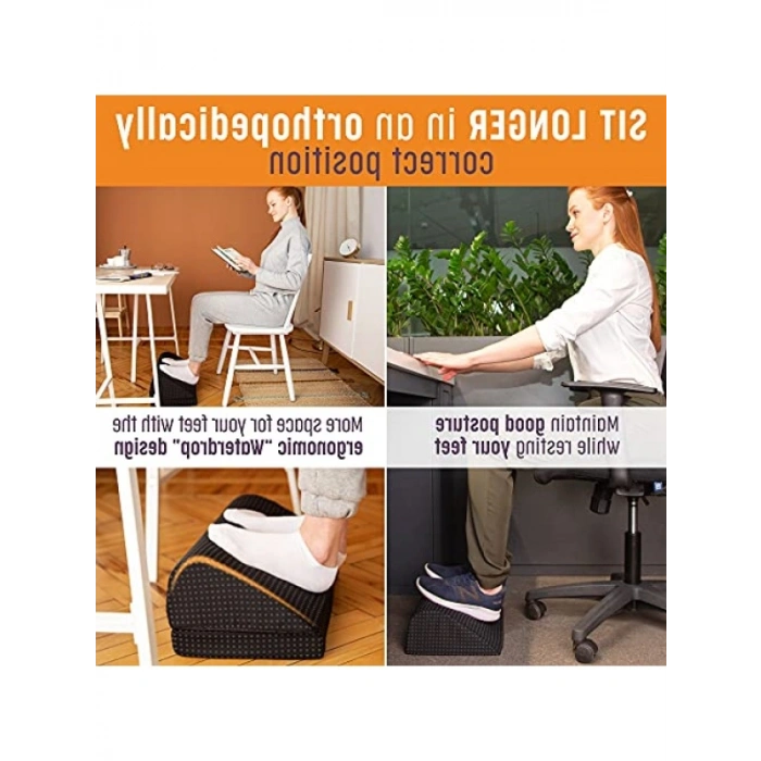 Hafızalı Köpük Ofis Ayak Dayanağı - Ergonomik Tasarım