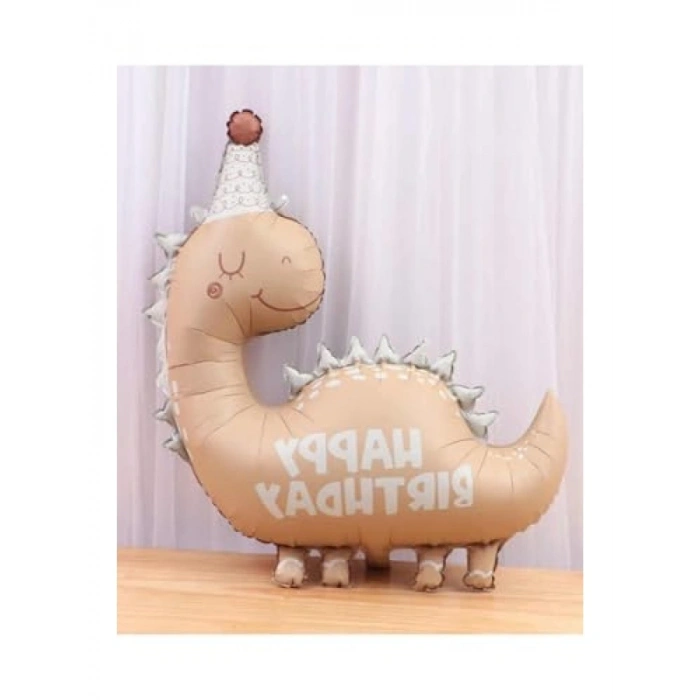 Happy Birthday Yazılı Dinozor Folyo Balon