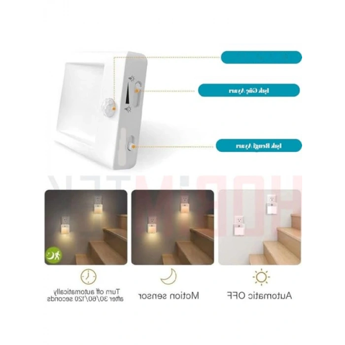 Hareket Sensörlü LED Gece Lambası - 2700K