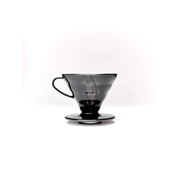 Hario V60 02 Plastik Dripper ve 40lı Filtre Kağıdı Seti - Siyah Şeffaf