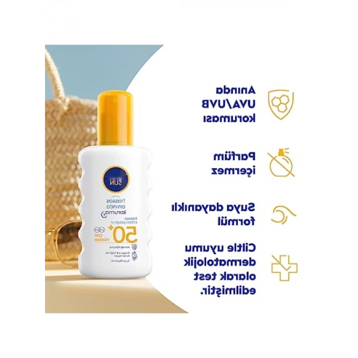 Hassas Ciltler için Anında Güneş Koruyucu Sprey - SPF50 - 200 ml