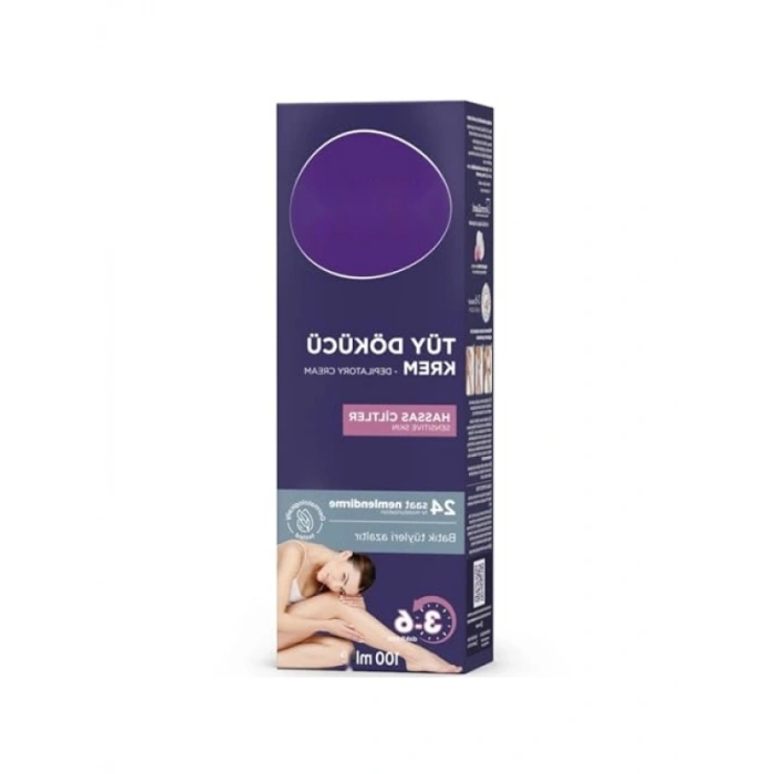 Hassas Ciltler İçin Tüy Dökücü Krem 100 ml - Kolay Kullanım