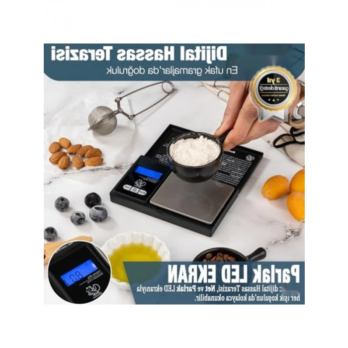 Hassas Dijital Cep Tartısı - 500g Kapasite, 0.01g Hassasiyet