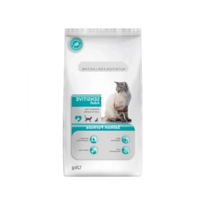 Hassas Yetişkinler İçin Somonlu Kedi Maması