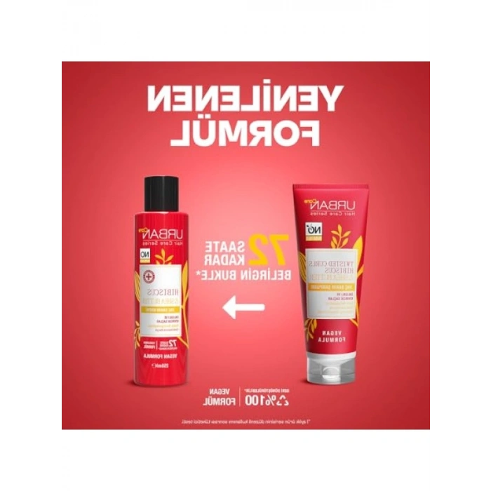 Hibiscus ve Shea Yağı İçeren Kıvırcık ve Dalgalı Saç Kremi - 250 ml