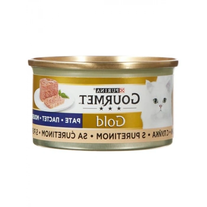 Hindili Kıyılmış Yaş Kedi Maması, Yetişkin (24 x 85 gr)