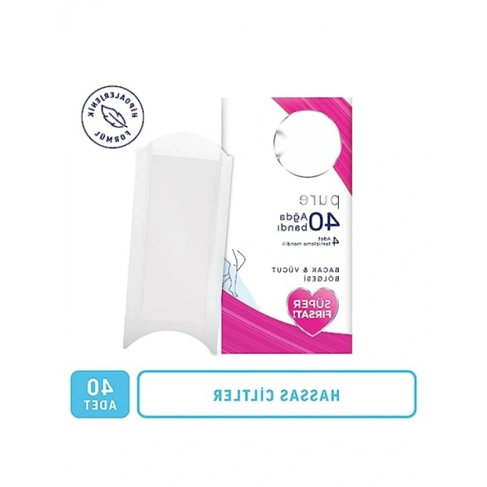 Hipoalerjenik Ağda Bandı - Bacak ve Vücut İçin 40lı Paket