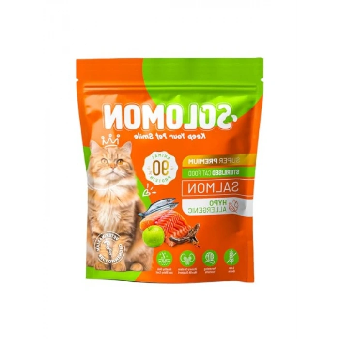 Hipoalerjenik Somonlu Süper Premium Kedi Maması - 1,5 kg