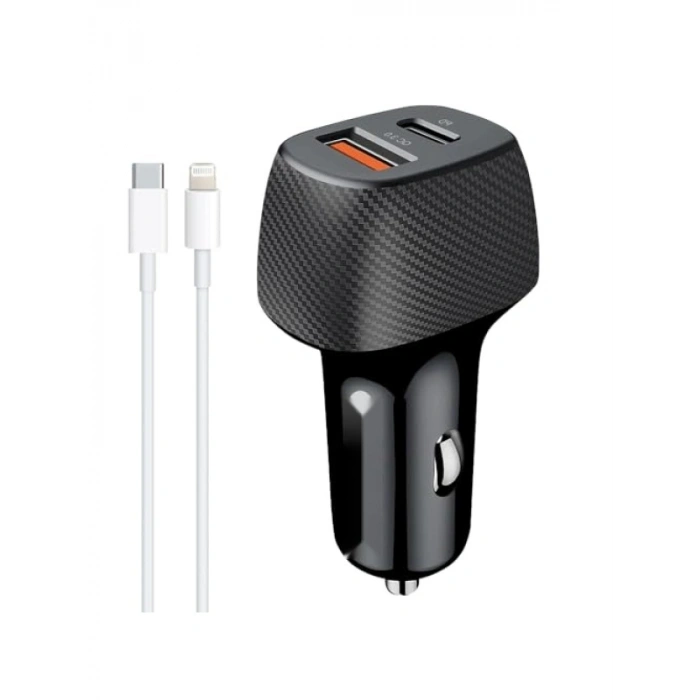 Hızlı Araç Şarj Cihazı 38W USB ve PD Girişli