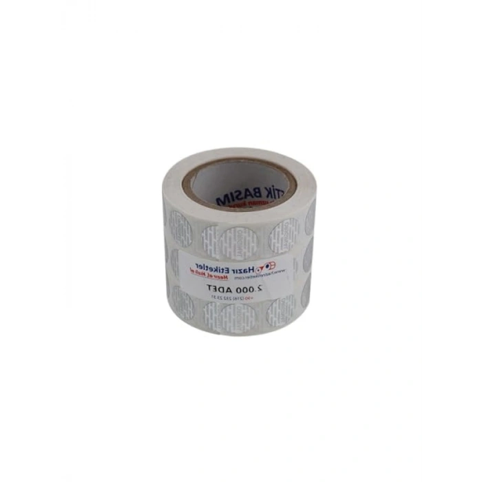 Hologramlı PP Metalize Etiket - 15mm Çapında 2000 Adet