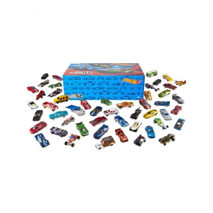 Hot Wheels 50 Araba Koleksiyonu: Gerçekçi Tasarımlı Araçlar ile Eğlence