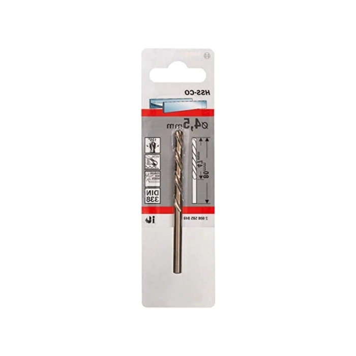 HSS-Cobalt Metal Matkap Ucu - 4,5x80 mm