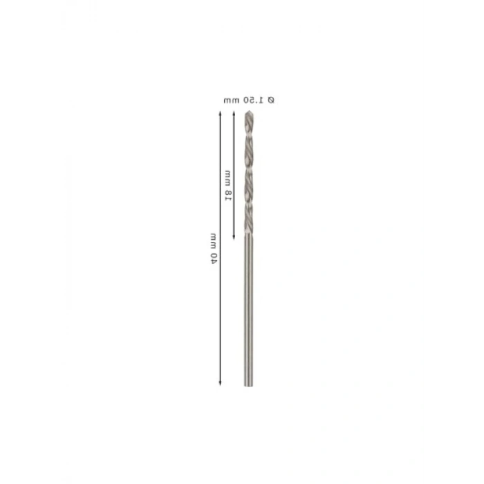 HSS-G Metal Matkap Ucu, 10 Adet, 1,5 mm Çap