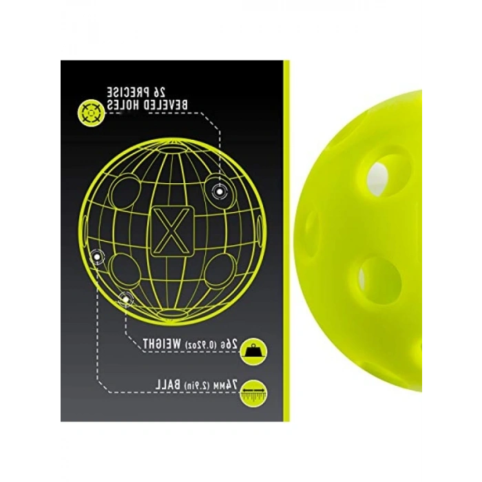 İç Mekan için Özel Tasarlanmış Pickleball Topu - 3lü Paket