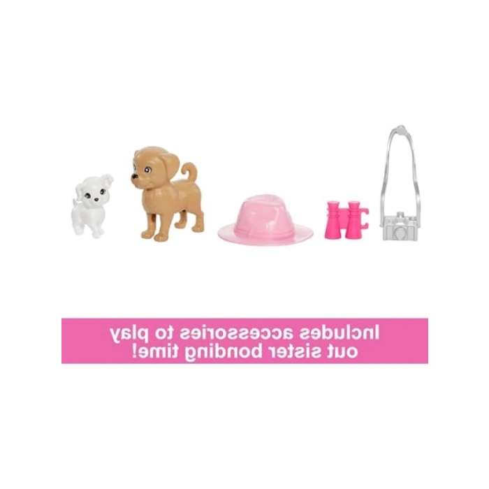 İkili Kız Kardeş Seti - 2 Evcil Köpek ve Aksesuarlar