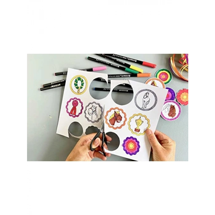 İnce Uçlu Keçeli Kalem Seti - 20 Parça, 1 mm Yuvarlak Uç