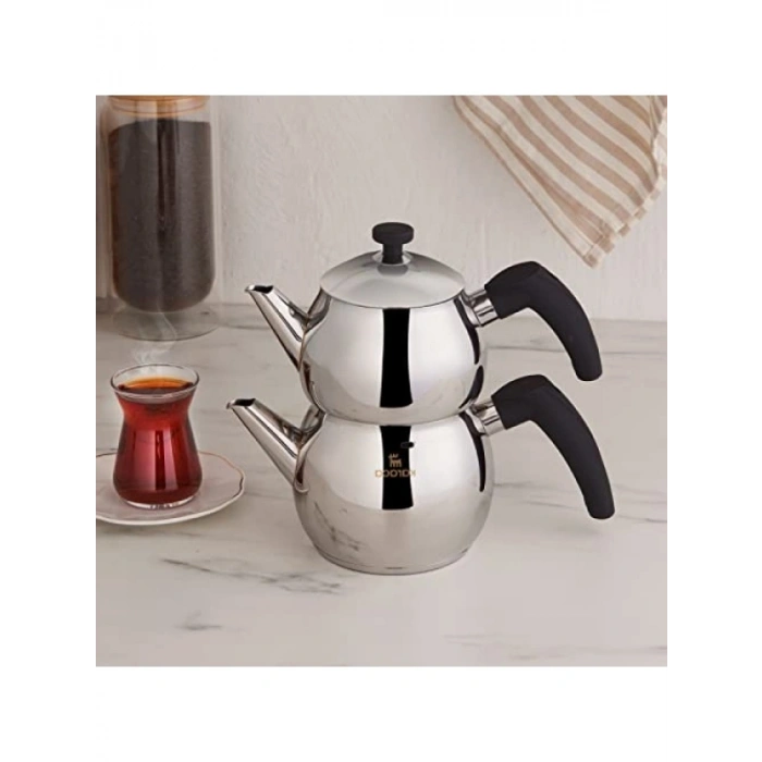 İndüksiyon Tabanlı Mini Boy Çaydanlık - 0,65L Demlik