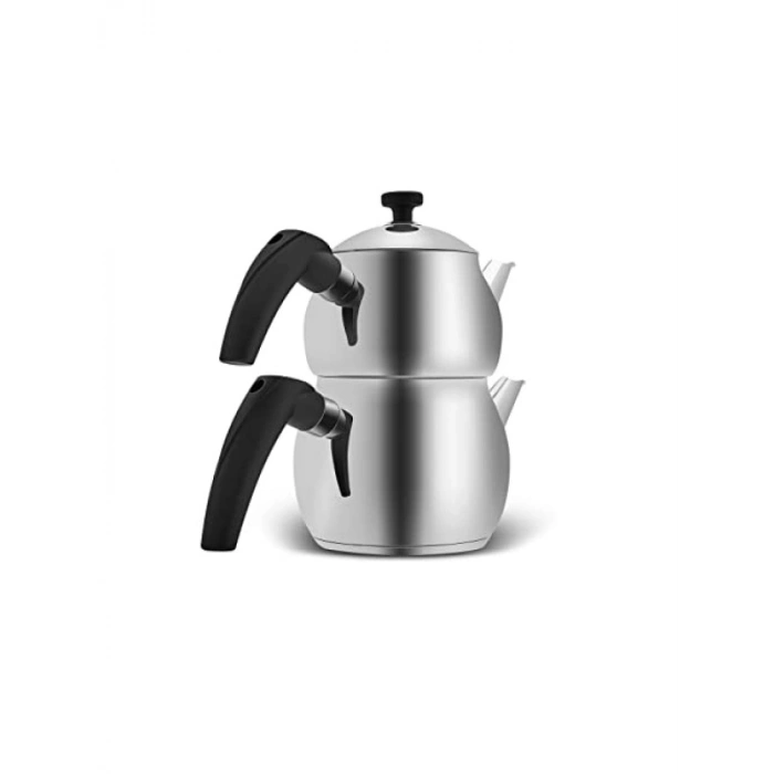 İndüksiyon Tabanlı Mini Boy Çaydanlık - 0,65L Demlik