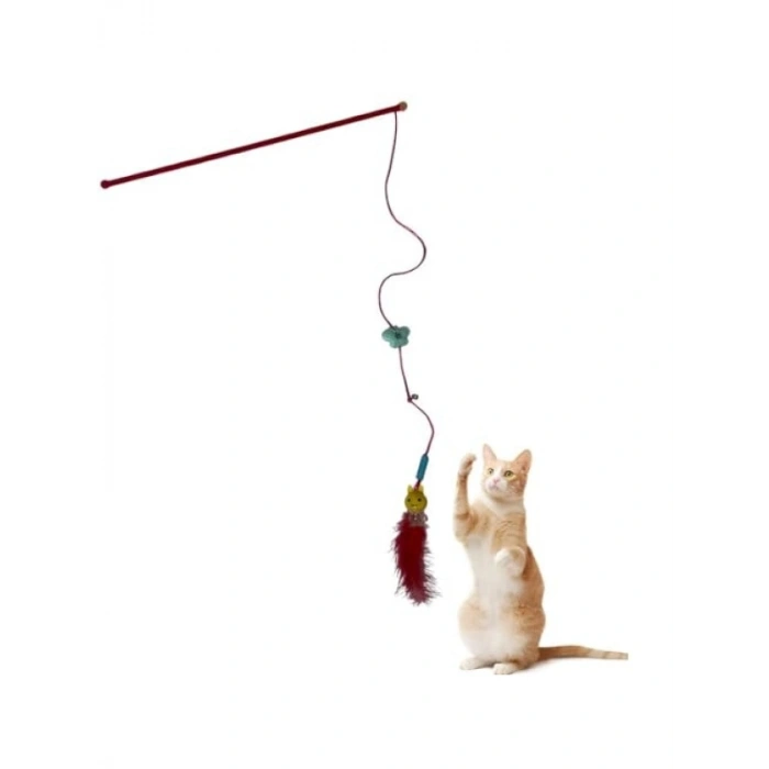 Işıklı Tüylü Kedi Oltası, 105 cm