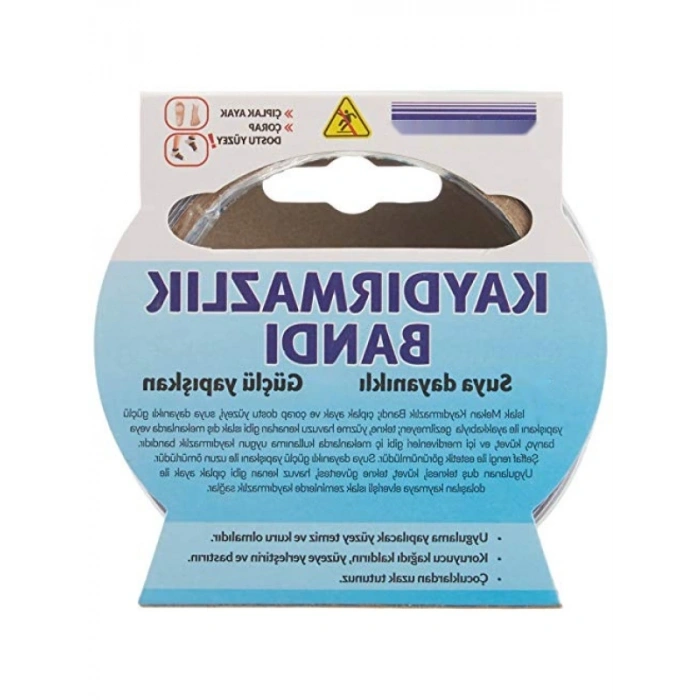 Islak Mekan Kaydırmazlık Bandı, 36mm x 2.5m - Şeffaf ve Suya Dayanıklı