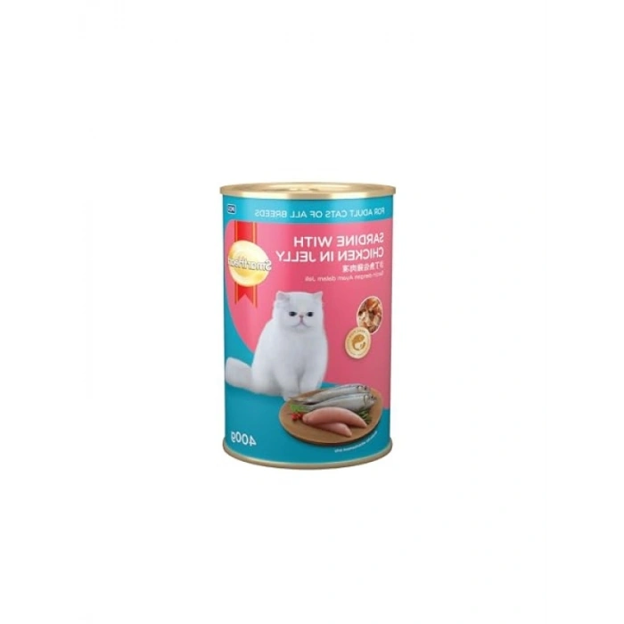 Jöle İçinde Tavuklu Sardalya Kedi Konservesi, 400 gr