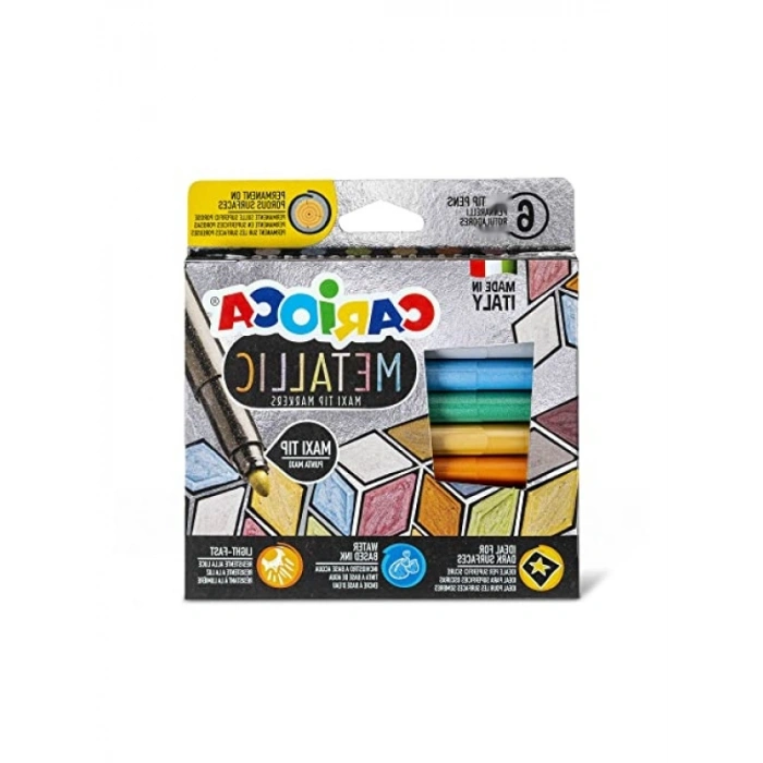 Jumbo Metalik Keçeli Kalem Seti - 6 Renk