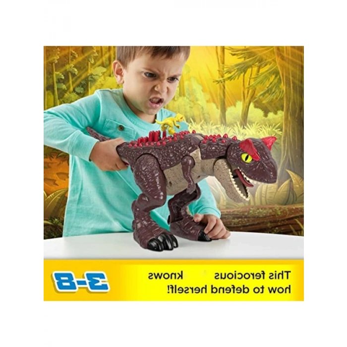 Jurassic World Temalı Diken Atma Aksiyonlu Dinozor Oyuncak, Carnotaurus