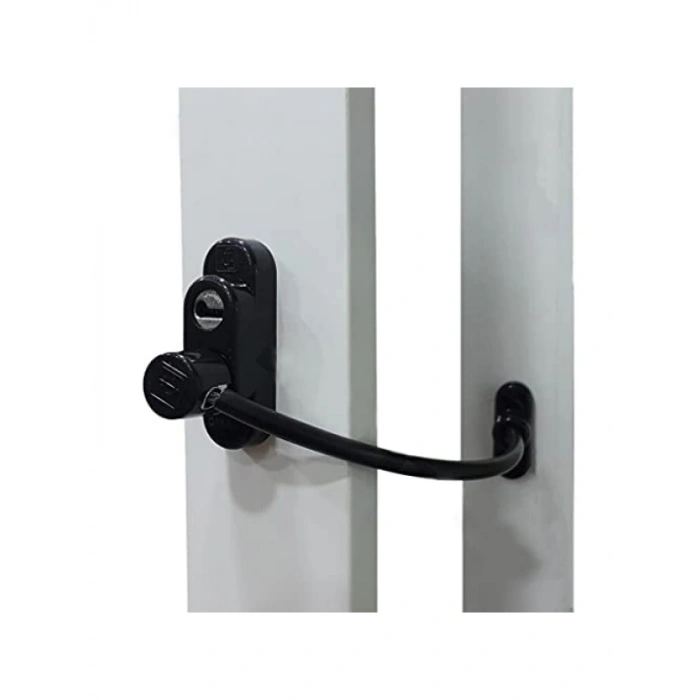 Kablolu Pvc Pencere Kilidi - 20 Cm, 500 Kg Güç Dayanıklılığı