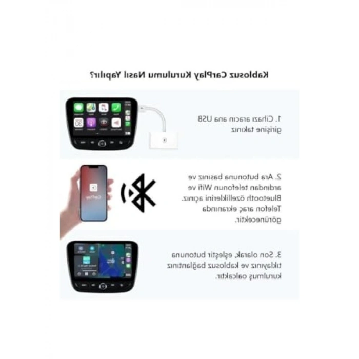 Kablosuz Carplay Adaptörü - Apple Cihazlarla Uyumlu