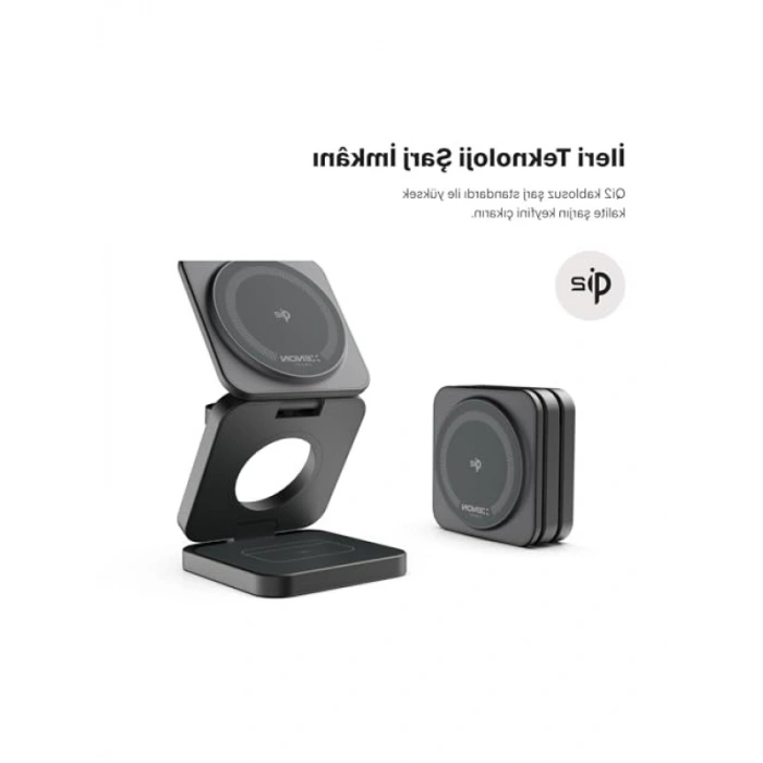Kablosuz Şarj Standı, 3ü Bir Arada, 15W Hızlı Şarj