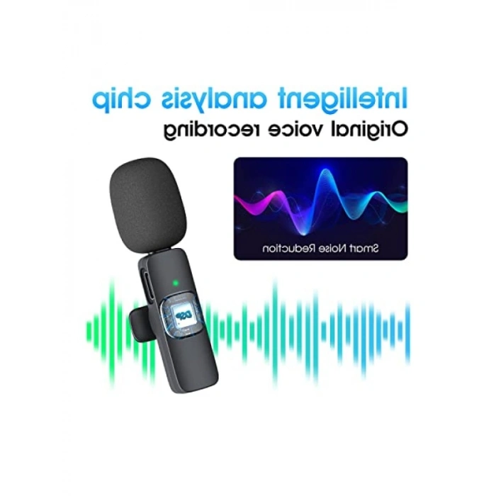 Kablosuz Yaka Mikrofonu - Ultra Düşük Gecikme, Gürültü Azaltma