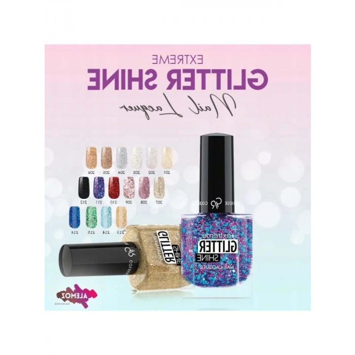 Kalıcı Parlaklık Sunan Glitter Shine Oje No:213