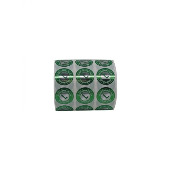 Kalite Kontrol Etiketi - 25mm Çapında, 2500 Adet