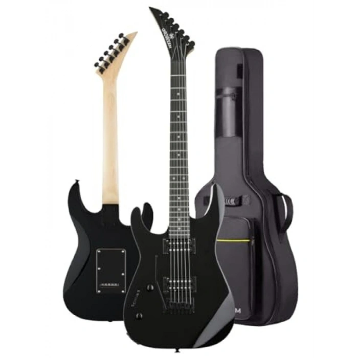 Kaliteli Elektro Gitar Seti - Siyah Gül Klavye, Yüksek Ses