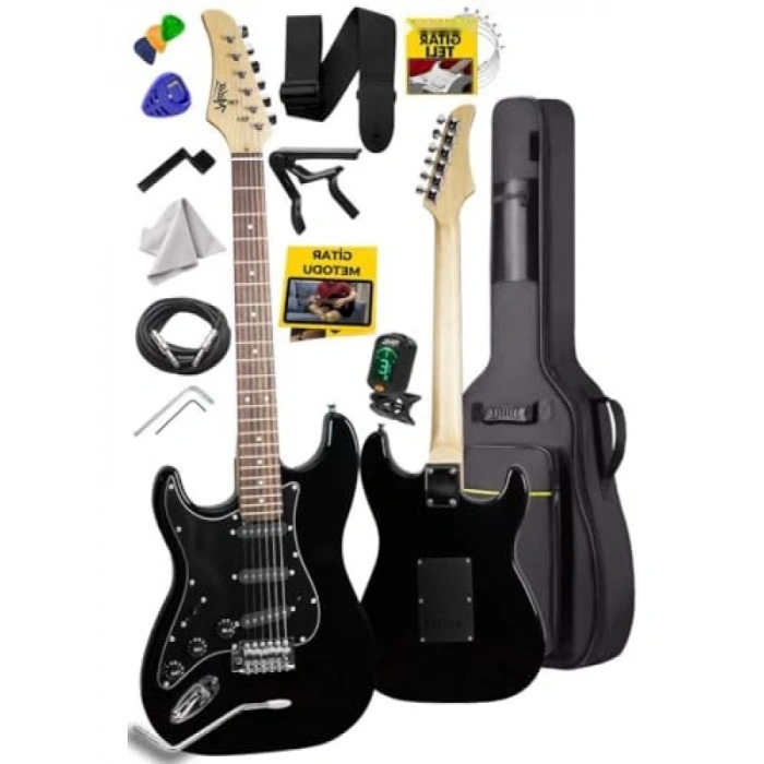 Kaliteli Gül Klavye ile Electro Gitar Seti