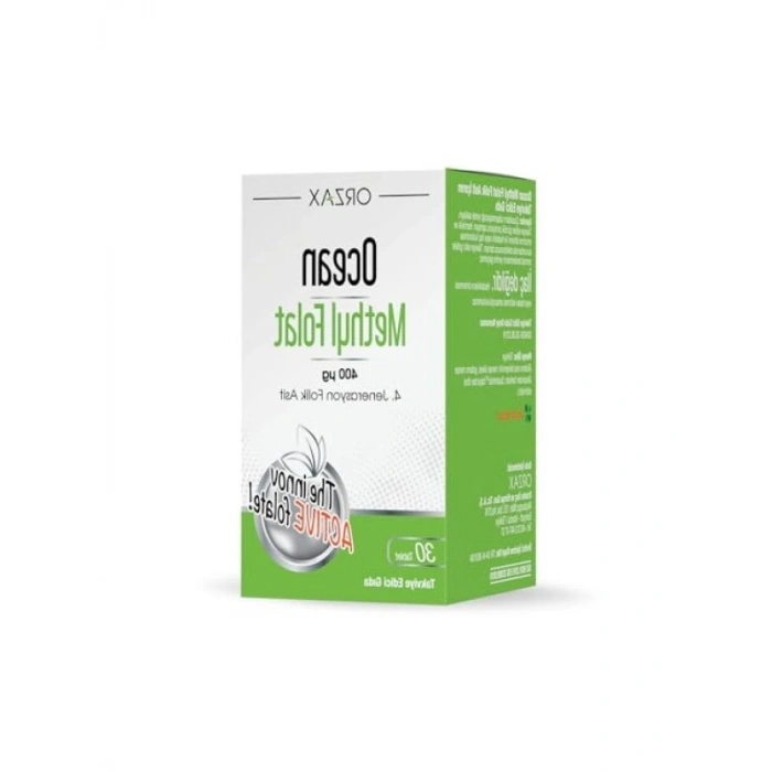 Kaliteli Methyl Folat Takviyesi, 30 Tablet