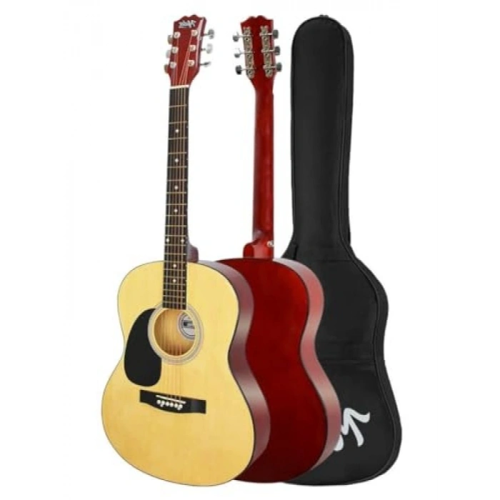 Kaliteli Natural Akustik Gitar Seti - 40 İnç