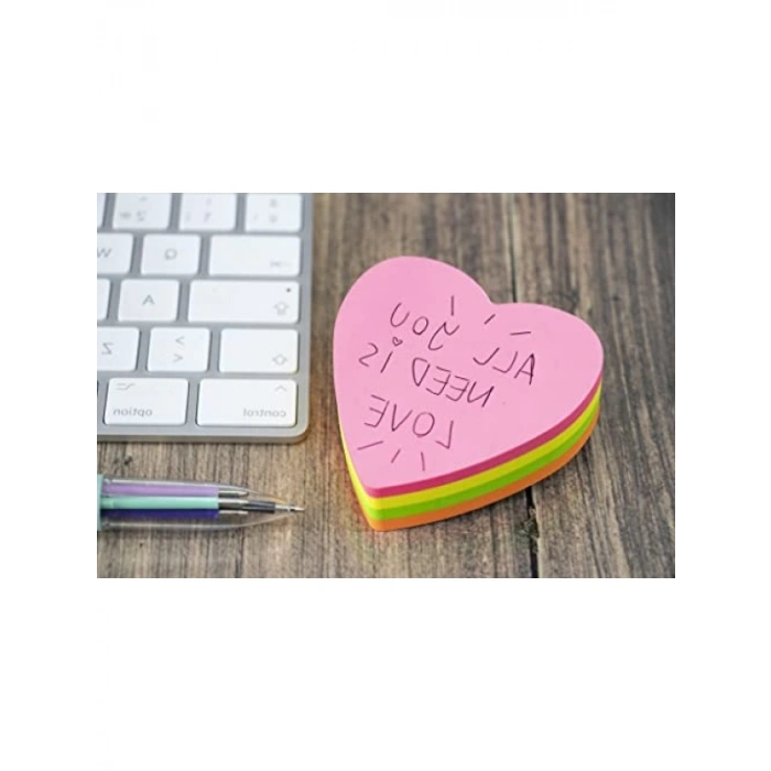 Kalp Şeklinde Post-it Notlar