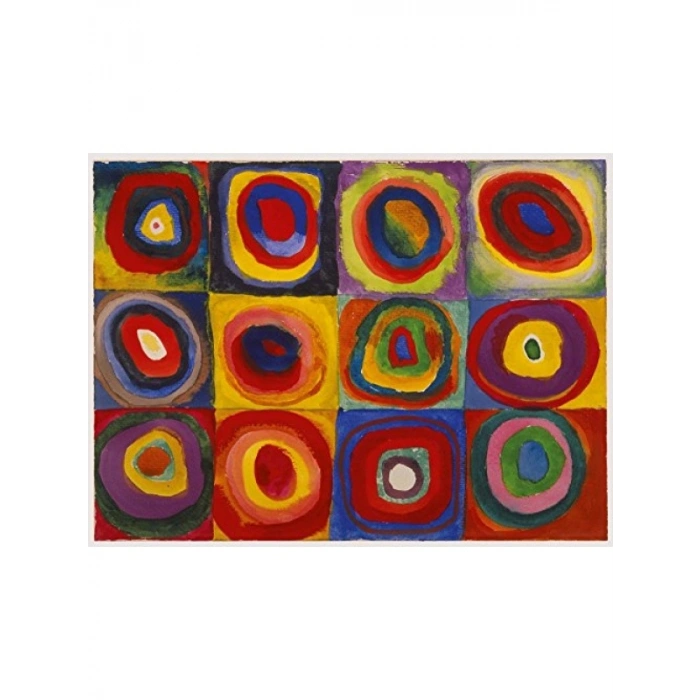 Kandinskynin 1913 Tarihli Kareler Tablosu - 1500 Parça Puzzle