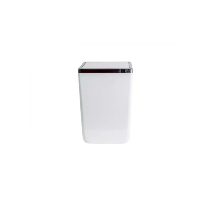 Kapaklı Plastik Çelik Kova - 6 lt, Beyaz