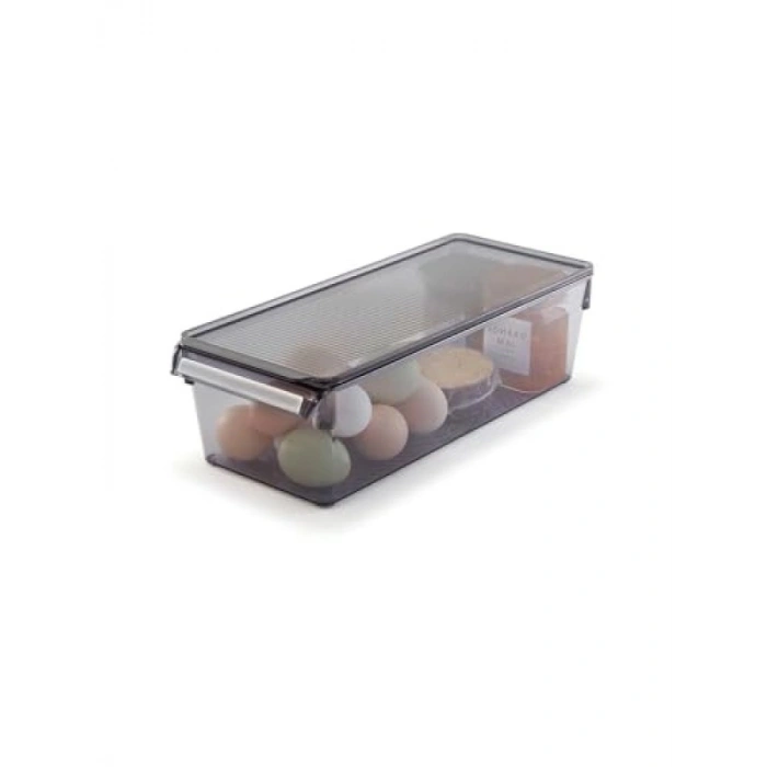 Kapaklı Şeffaf Banyo ve Mutfak Düzenleyici Raf 360x150x100 mm